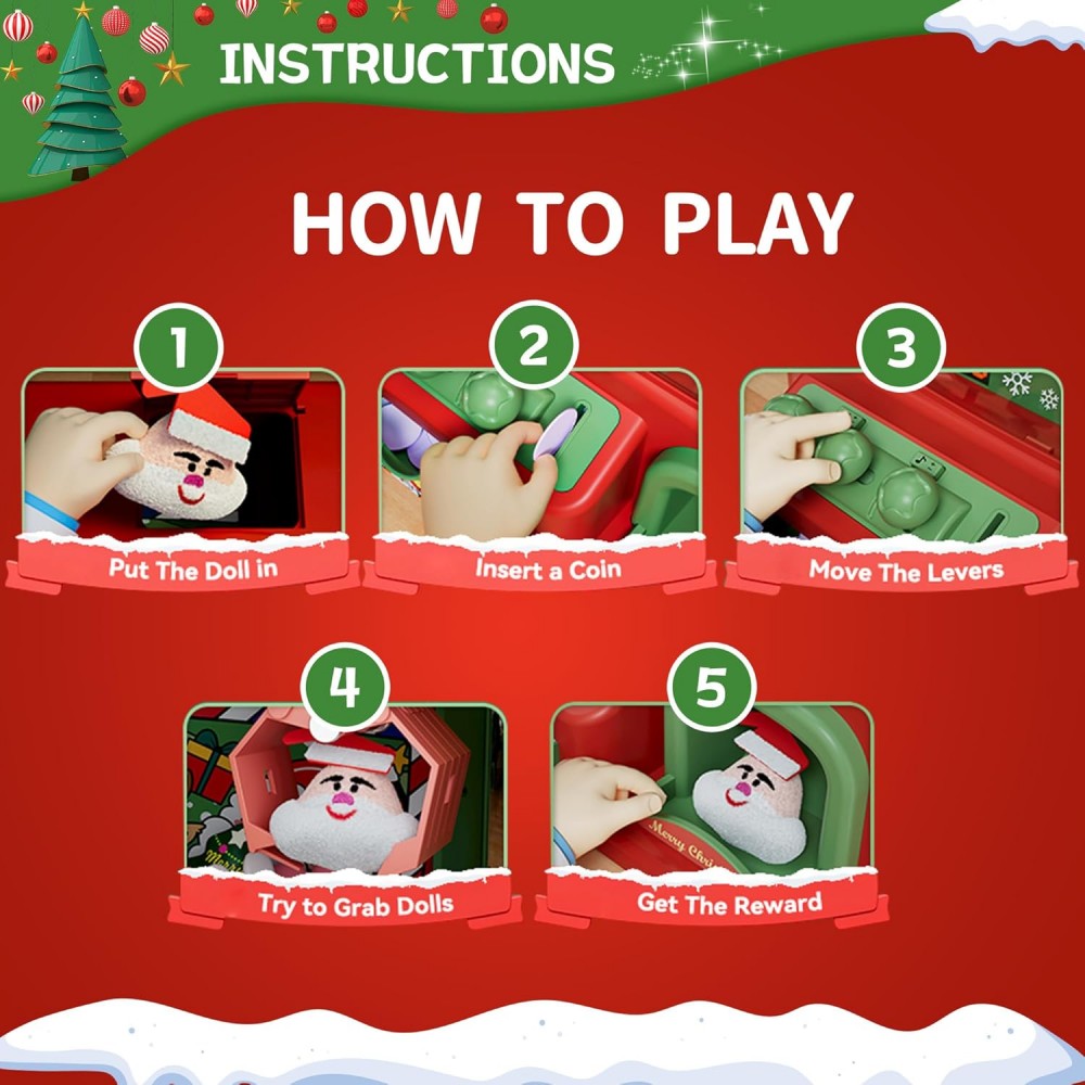 Máquina de garra de Navidad pa - Arcade Toy Vending Machine reseña y precio