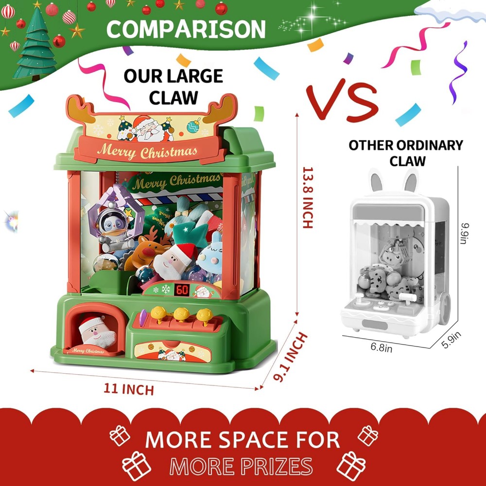 Máquina de garra de Navidad pa - Arcade Toy Vending Machine reseña y precio