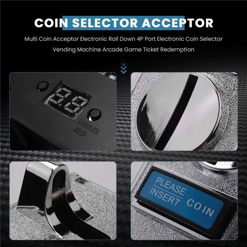 Aceptador de Monedas Múltiples - Arcade Vending & Laundry Revenue reseña y precio